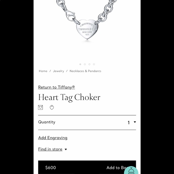 Authentic Tiffany Necklace - Picture 3 of 5